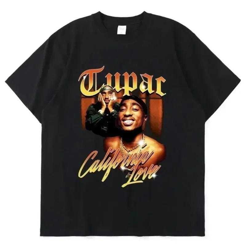 Women's T-shirt Rapper Tupac Tops Hip Hop Setwear