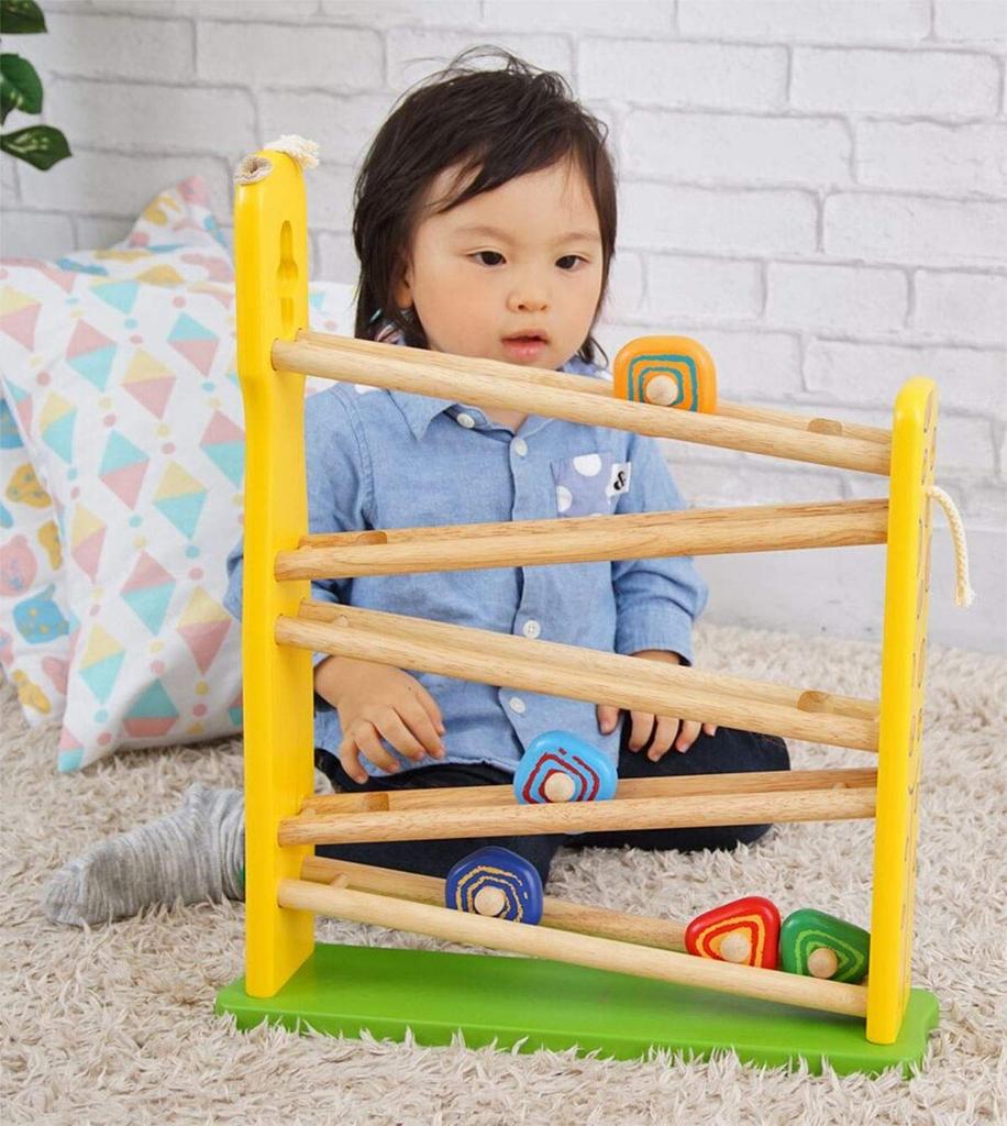 Edutē I'm Toy Жираф-горка, Развивающая деревянная игрушка для детей 1-2 лет, Подарок на день рождения для мальчиков и девочек, Рождественский подарок