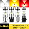 2 шт. Светодиодная лампа 1156 BA15S P21W 1157 BAY15D P21/5W BAZ15D P21/4W 3157 P27/7W T25 7443 W21/5W T20 Стоп-сигнал, фонарь заднего хода, указатель поворота