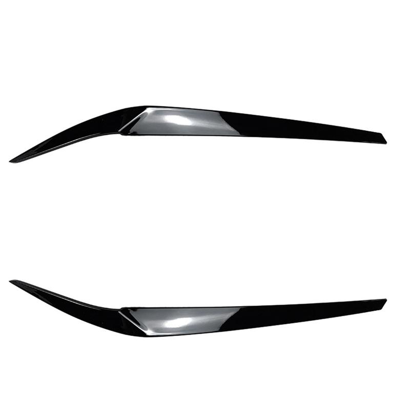 Car Headlights Eyebrow Eyelids Trim Cover For 5 Series G30 525I 530I 2017- Car Stickers Trim Decoration Replacement B