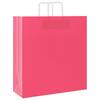 Paper Shopping Bags 50 pcs with Handles Pink 45 x 17 x 48 cm