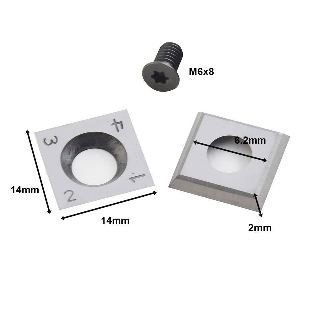 Электроинструменты Твердосплавные вставки Прямолицевые с винтами