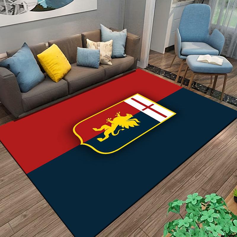 Luxury Carpet with Griffin Emblem Red and Blue Classic Design Suitable for use as an anti-slip for living room bedroom sofas