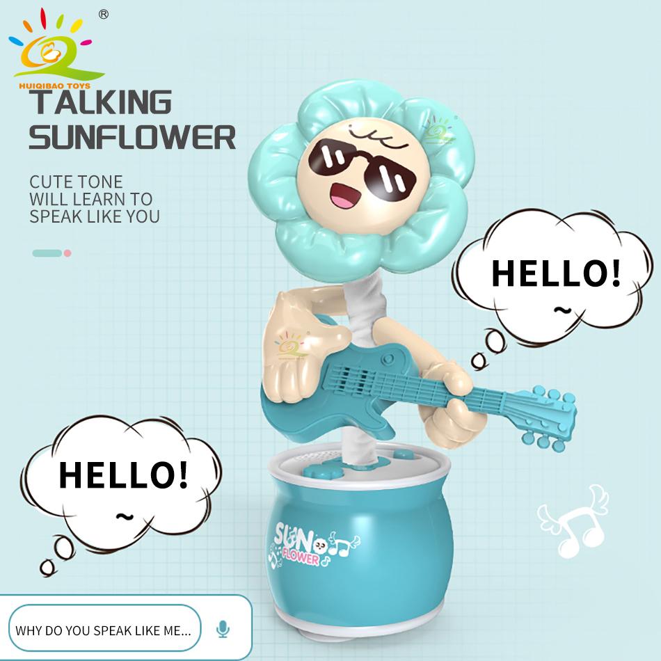 Танцы говорят подсолнух скручивание ходьба пение говорящий электронный питомец новинка забавные музыкальные игрушки для детей подарок