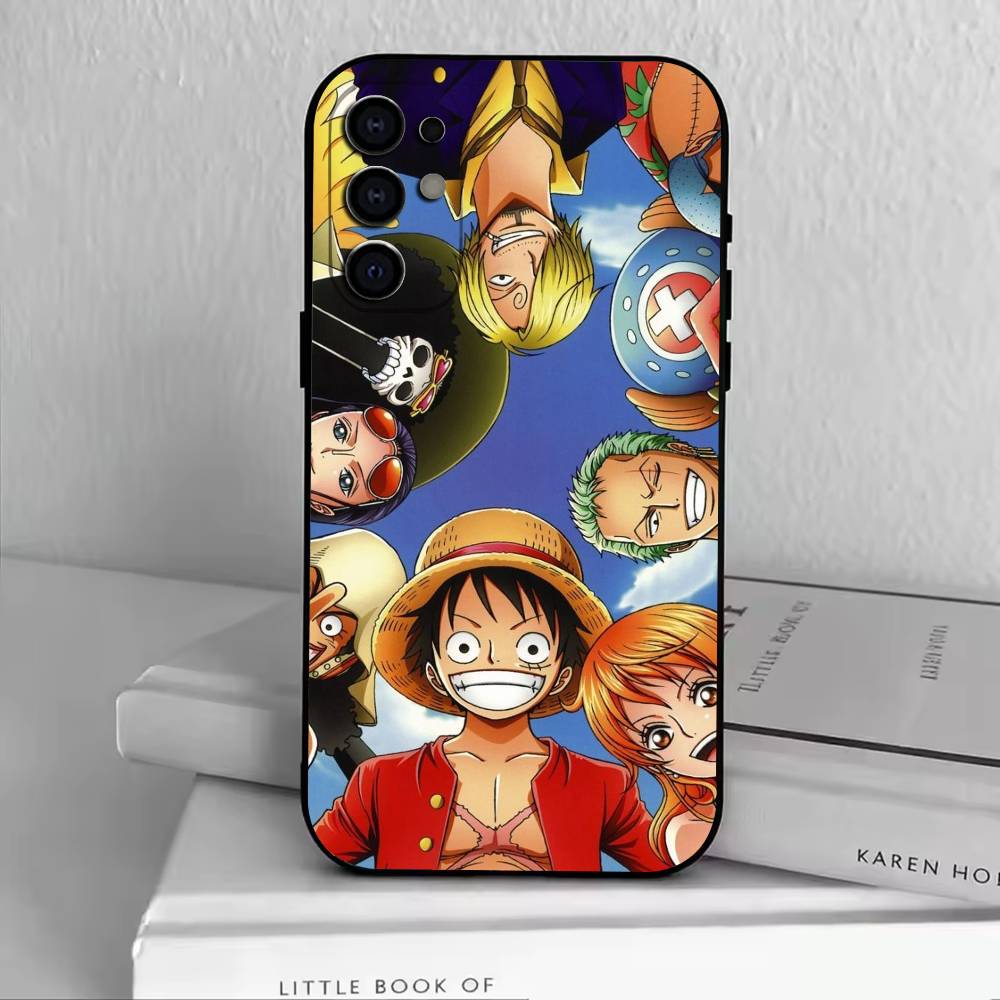 O-One P-Piece Phone Case For Samsung S25,S24,S21,S22,S23,S30,Ultra,S20,Plus,Fe,Soft Silicone Black Cover