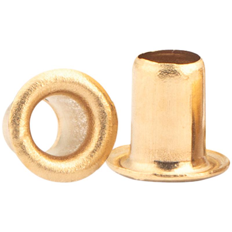 Латунные люверсы и заклепки: Трубчатый, Точечный, Полый, Пряжки (Размеры: 2/3/4/5 ММ)