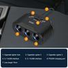 3 Socket Car Cigarette Lighter Splitter 120W 12V 24V Dual USB LED Car Fast Charger Adapter For Phone GPS Dashcam