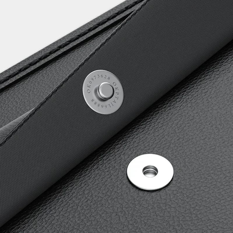 High Capacity Adjustable Car Storage Box Backseat 5 Bag Trunk Organizer Multi-use PU Leather Car Seat Back Organizers with Bag