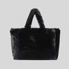 Fashion Large Tote Bag Luxury Plush Women Handbags Designer Lady Hand Bags Fluffy Soft Plush Shopper Bag Warm Winter Sac 2022