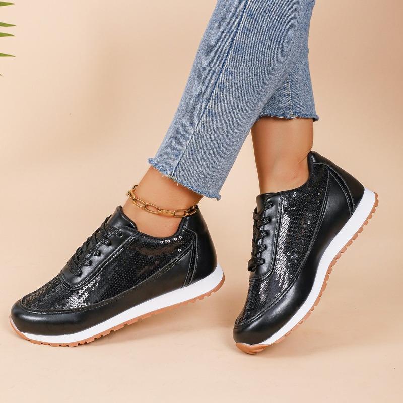 Front Lace-up New Thick Bottom Casual Sports Shoes Large Size Women's Low Top Single Shoes Shoes for Women