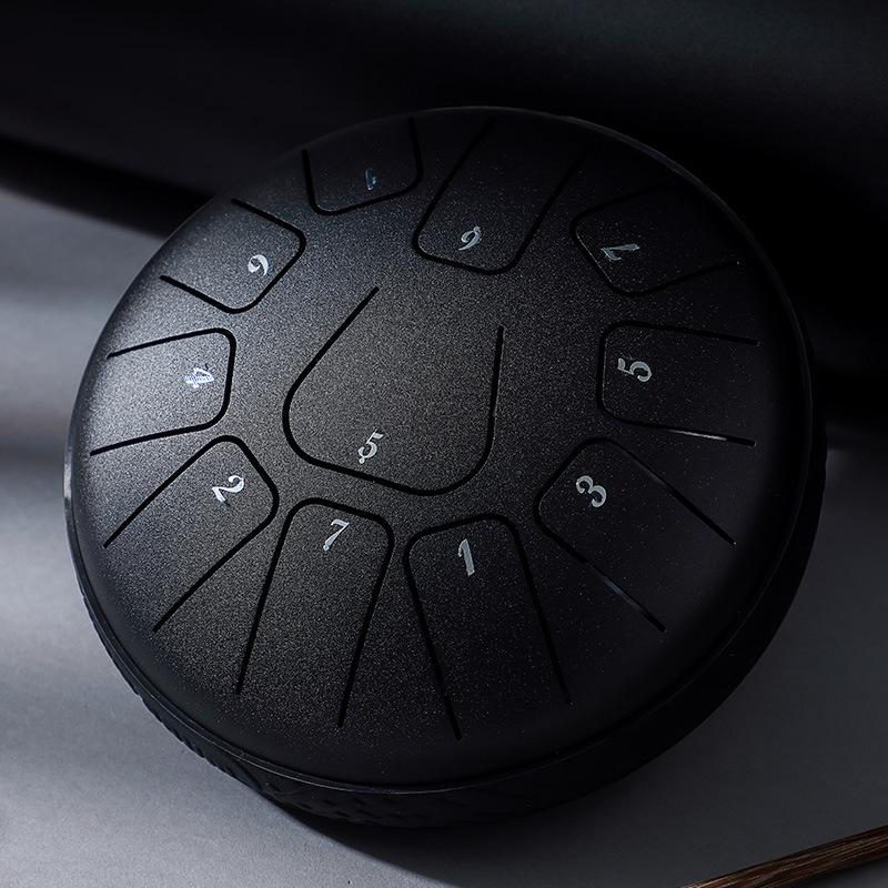 Стальной Язычковый Барабан 6 дюймов 11 нот D тона Глюкофон Эфирный Барабан Музыкальный Барабан Язычковый Барабан Ударный Инструмент