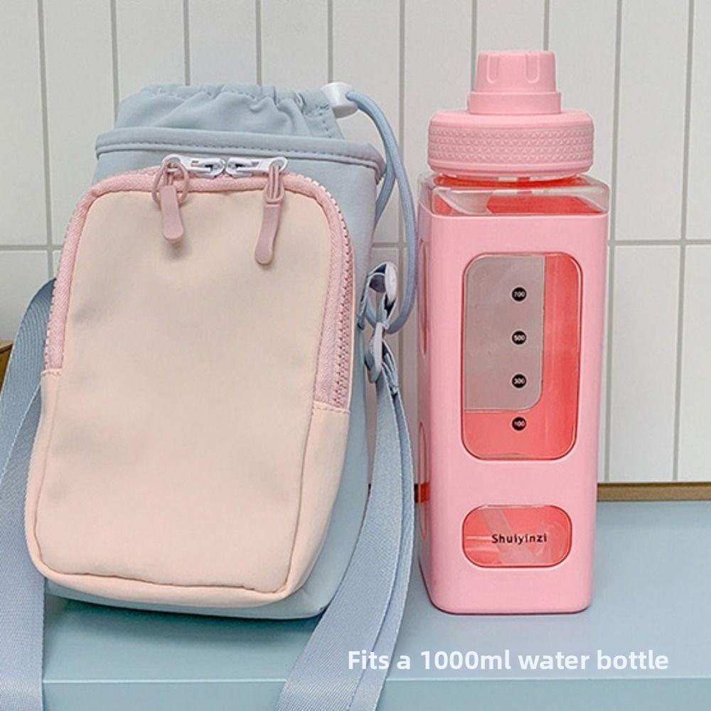 Lightweight Water Bottle Bag Dopamine Style Thermal Mugs Shoulder Bag Sports