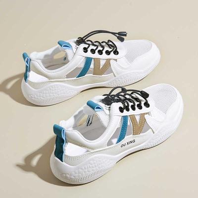Теннисные туфли на платформе, женские дорожные туфли, плетеные весенне-летние кроссовки, спорт и фитнес, для особого использования, новинки