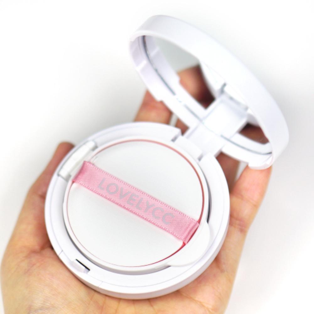 Lovelycc Pink Cover Essence Sun Cushion Spf50+ Pa+++ 15g