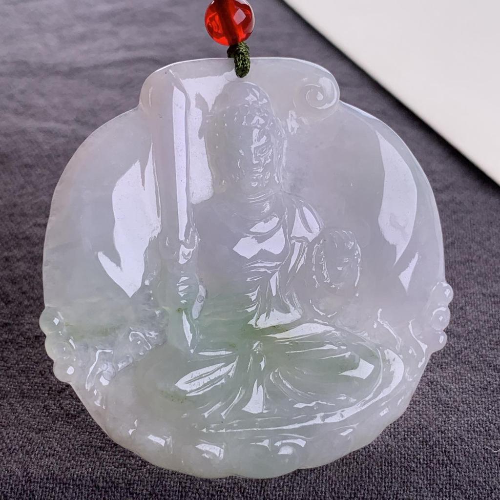 Burma A-Grade Natural Jade Leaf Pi Xiu Pendant