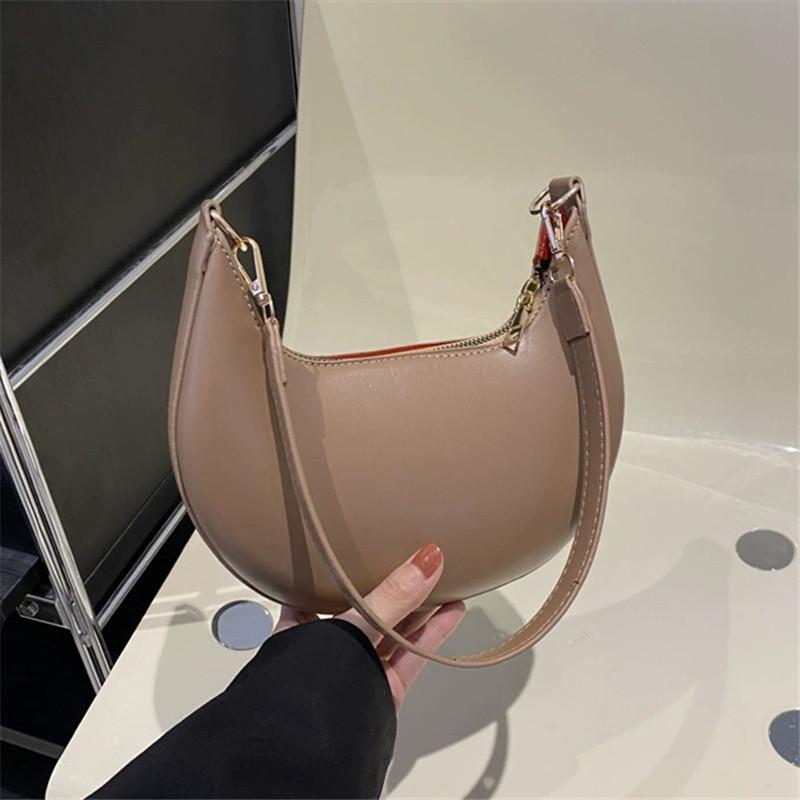 New Fashionable High-End Moon-Shaped Baseball Bag Showing Luxury Women'S Single Shoulder Bag Premium Durable Quality