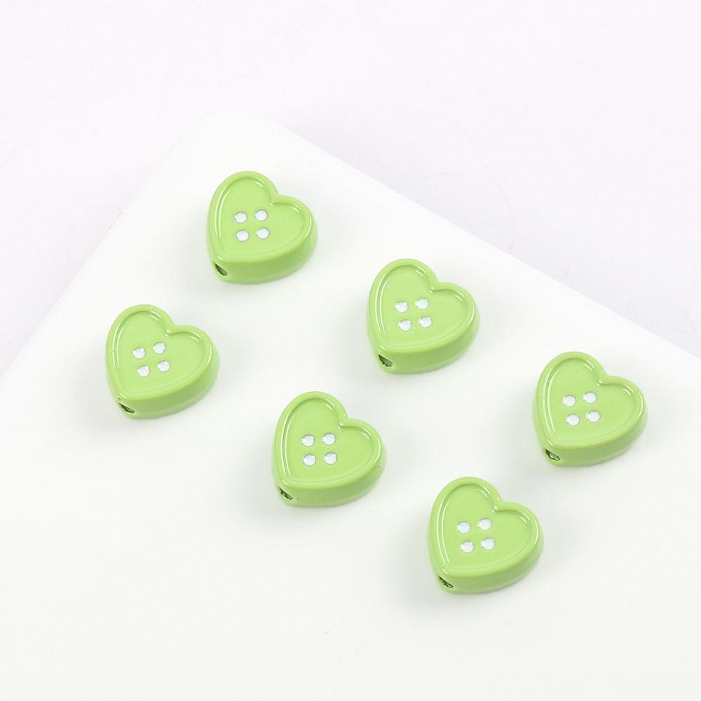Милые Сладкие Металлические Аксессуары для Украшений в Форме Пуговиц Любви Ветер Аксессуары для Волос Чехол для Мобильного Телефона DIY Материал для Ожерелья