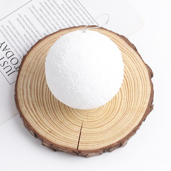 6Pcs 4/6/8CM Christmas Snow Ball White Foam Reusable Wedding Holiday Decoration Xmas Tree Hanging Ball Ornament Pendant