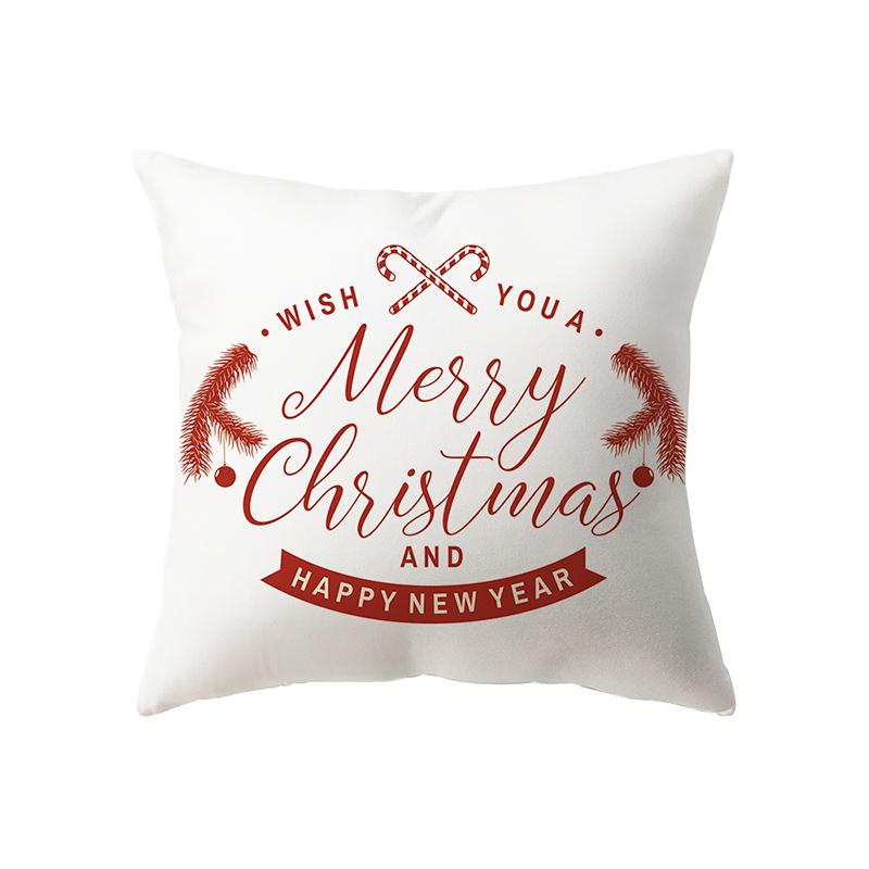 Рождественские украшения Рождественская тема Печатный узор Чехлы для подушек Домашняя гостиная Украшение дивана Подушка Наволочка