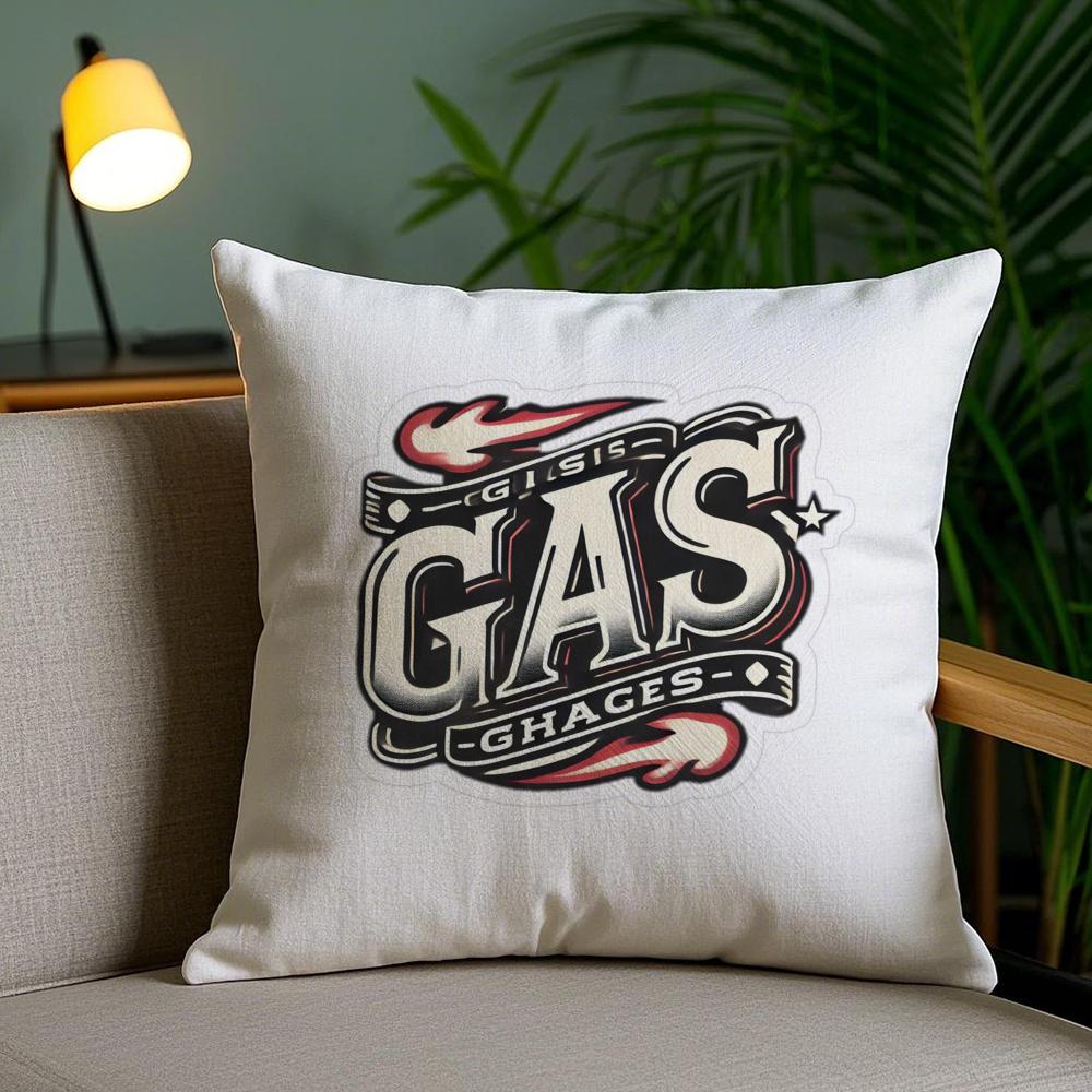 Чехол на подушку для мотоцикла G-Gasgas Плюшевая ткань Мягкий Двусторонний печатный Невидимая молния Наволочка для дивана Домашний декор