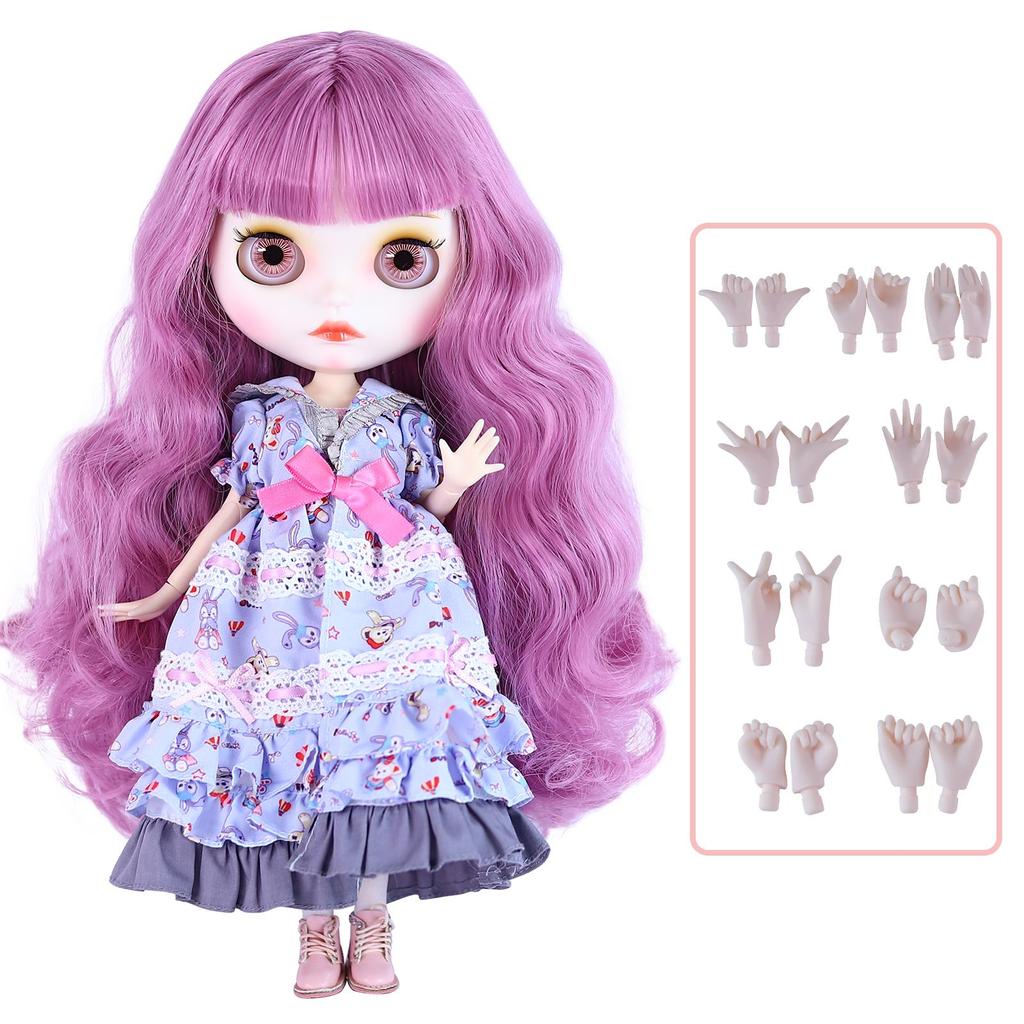 Кукла ICY DBS Blyth 1/6, аниме-кукла, шарнирное тело, белая кожа, глянцевое лицо, специальный комплект с одеждой, обувью и руками, 30 см, игрушка BJD