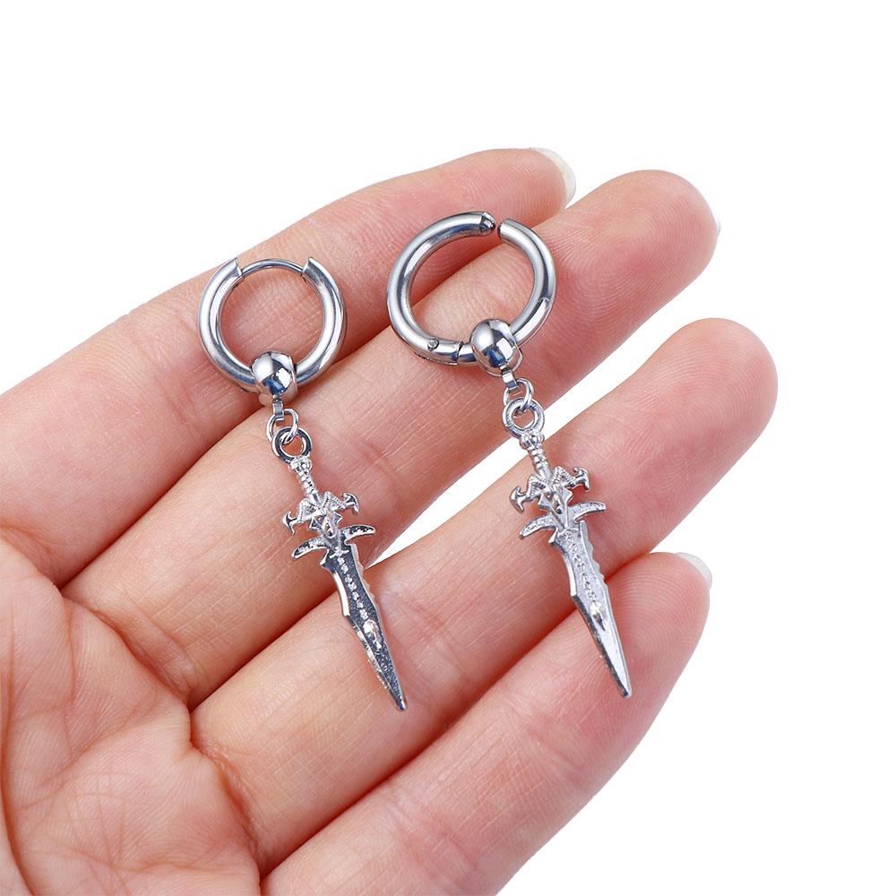 Сталь для женщин украшения для ушей крест мужские зажимы для ушей серьги-манжеты клипсы корейские серьги-гвоздики