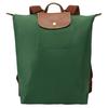 Le Pliage Original Рюкзак из нейлона с текстурированным логотипом Регулируемый широкий плечевой ремень Средний унисекс-рюкзак Британско-зеленый 10284089P95