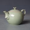 Hongbao Ru Kiln Pink-Green Elegant Tea Set (1 Pot, 2 Cups)
