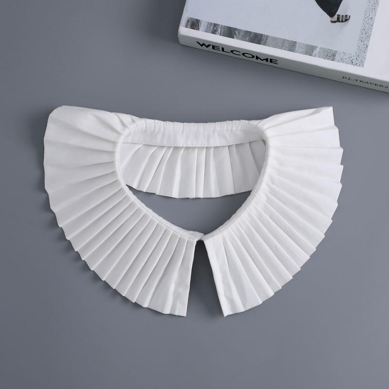 Women Cute Neck Detachable Lapel Collar Shirt Dress Shawl Decorative Fake Collar Sweet Scarf Wrap Lady False Collar