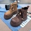 2025 осень новая мода повседневная обувь женская обувь универсальные ботинки Мартина замшевые балетки удобные универсальные в стиле колледжа