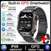 Новые мужские умные часы для активного отдыха и военных оснащены GPS, светодиодной подсветкой, компасом, беспроводной связью, водонепроницаемостью IP68