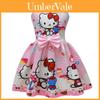 Безрукавное платье с принтом Hello Kitty и оборками для весеннего наряда