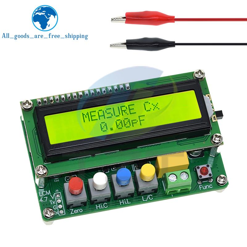 1/3pcs LC-100A Digital LCD Capacitance Inductance Meter LC Meter 1pF-100mF 1uH-100H LCD Display High Precision Fully functional
