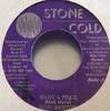 7inch Record BUJU BANTON - Want A Peice NONE Stone Cold 1999 Jamaica Reggae, Ska & Dub Used