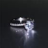 New Luxury Wedding Rings for Women AAA Cubic Zirconia Fashion Contracted Lady's Finger Accessory Versatile Jewelry Nice Gift