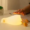 Silicone Duck Nightlights Led Night Light Rechargeable Lamp USB Cartoon Children Kid Bedroom Creative Decoration Birthday Gift