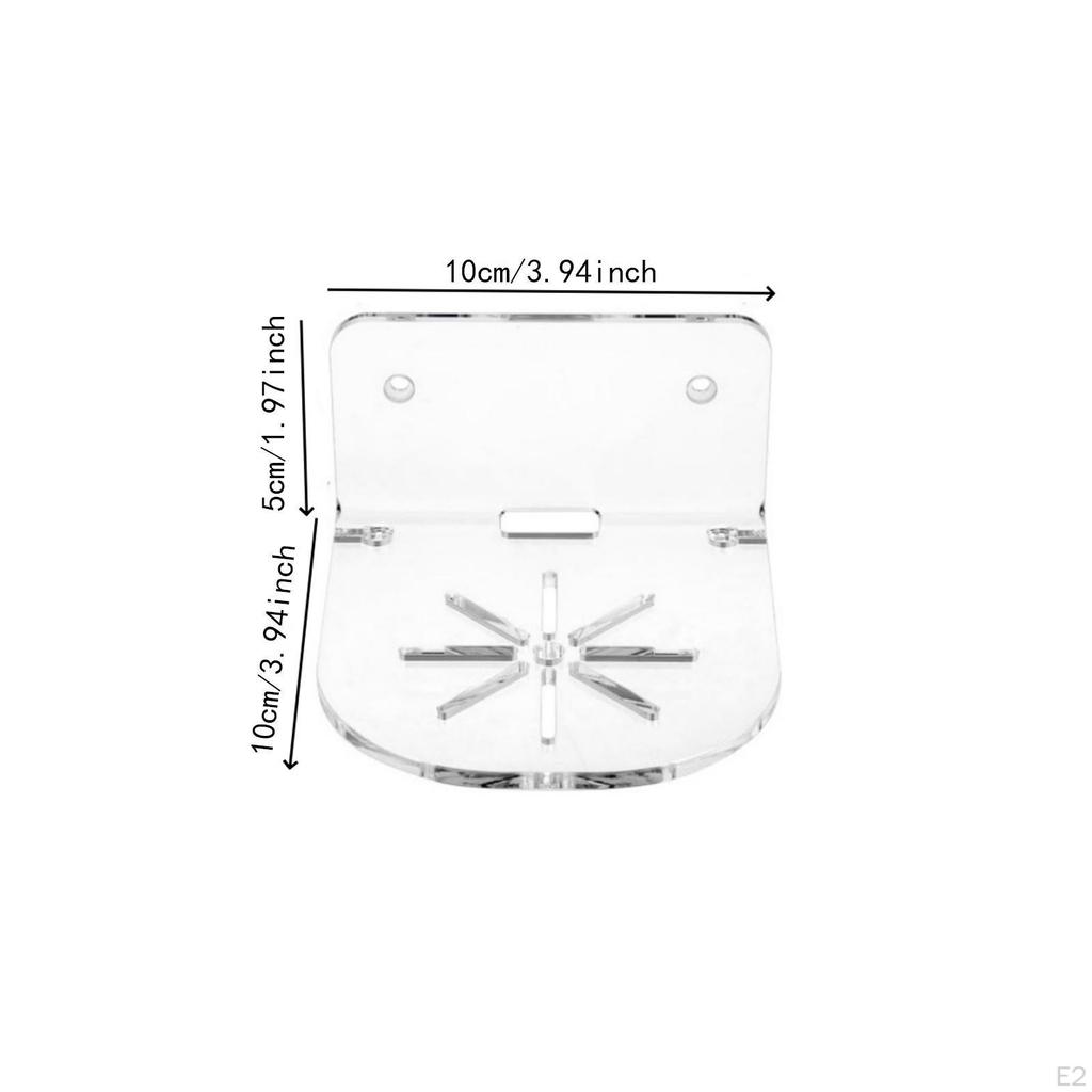 Настенная полка из 3 предметов, акриловый подвесной органайзер для хранения вещей в ванной комнате, гостиной