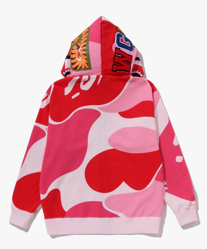 Худи на молнии Mega Abc Camo Double Shark Свободного кроя (M) розовый