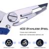 SOUGAYILANG Fishing Rod  Fishing Clamp Aluminum Stainless Steel Fishing Pliers Scissors Line Cutter