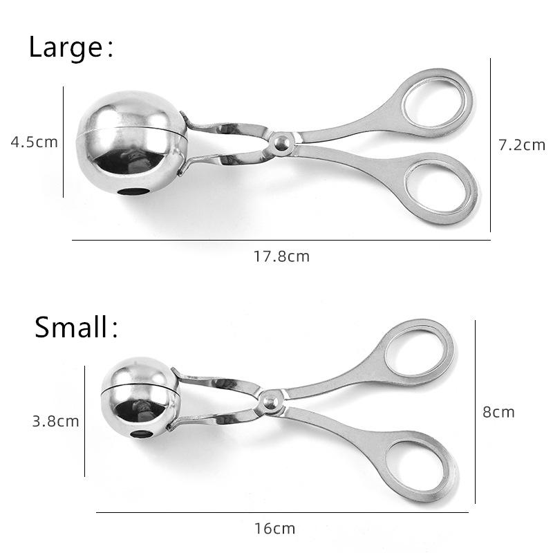 Прочная нержавеющая сталь фрикадельки машина ручная форма для рыбы антипригарное покрытие машина для мороженого аксессуары для домашней кухни