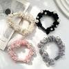 4pc Fashion Simple Elegance Versatile Cute High-End Solid Color Pearl Hair Tie For Women Girls Party Hair Accessories