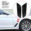 2Pc For BMW 5 Series G30 2017 2018 Fender Vent Outlet Cover Trim Decorative Sticker PiaNo Black