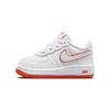 Force 1 Low TD White Picante Red Baby Sneakers FJ3486-101