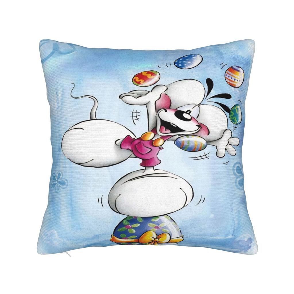 Cartoon D-Diddl Pillowcases Vintage Pillow Case For Living Room Chair Soft Pillow Cover
