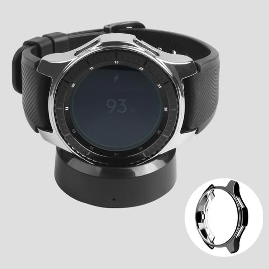 Противоударная гальванизированная рамка из ТПУ для чехла Samsung Galaxy Watch 42/46 мм