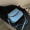 Fashion Women Crossbody Saddle Bag PU Leather Small Handbags Purses Retro Semicircle Designer Messenger Bags Female Clutch Tote