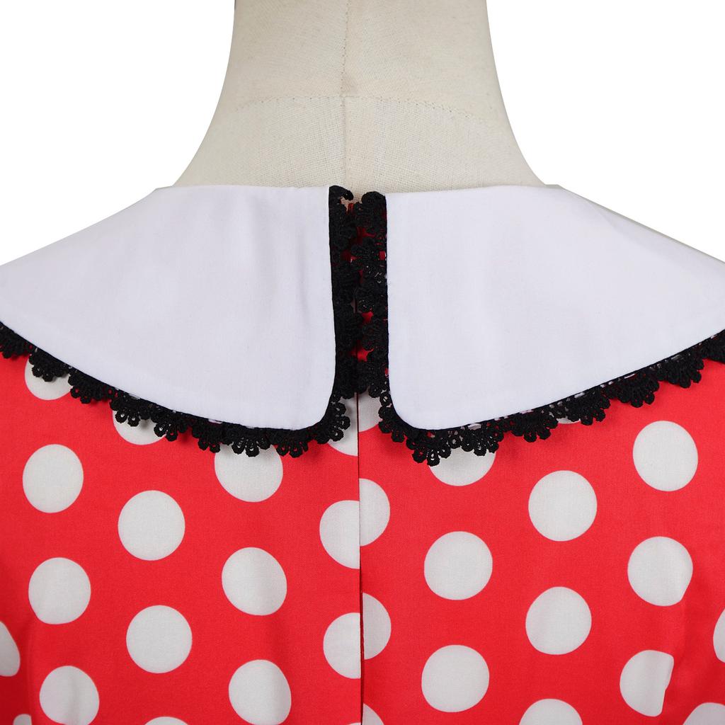 Steamboat Willie Mickey & Minnie Mouse Vintage Cosplay Costume, Classic Black & White Disney Outfit, Halloween Party Performance Dress