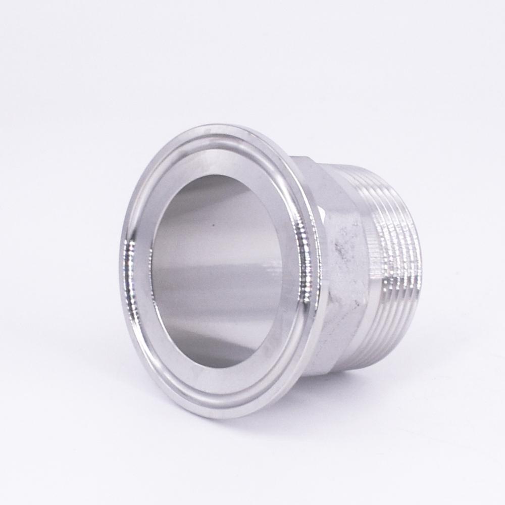 1/2" 3/4" 1" 1-1/4" 1-1/2" 2" BSPT Наружная резьба 1.5" 2" 2.5" Tri Clamp Шестигранная гайка Муфта-переходник Нержавеющая сталь SUS304 Санитарный соединитель Для домашнего пивоварения