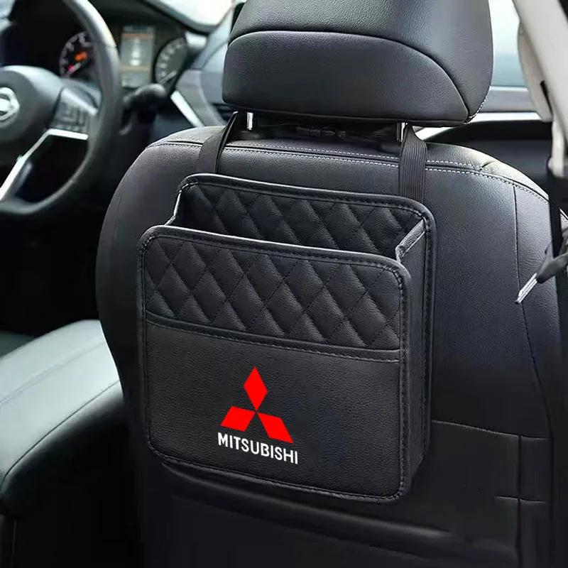 Car Seat Back Organizer for Mitsubishi Outlander Lancer ASX Multi Pocket Storage Bag Hanging Organizer Auto Interior Accessories