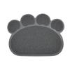 Paw Shape Cat Dishes Placemat Non-slip Cat Litter Box Mat Durable Pet Feeding Mat
